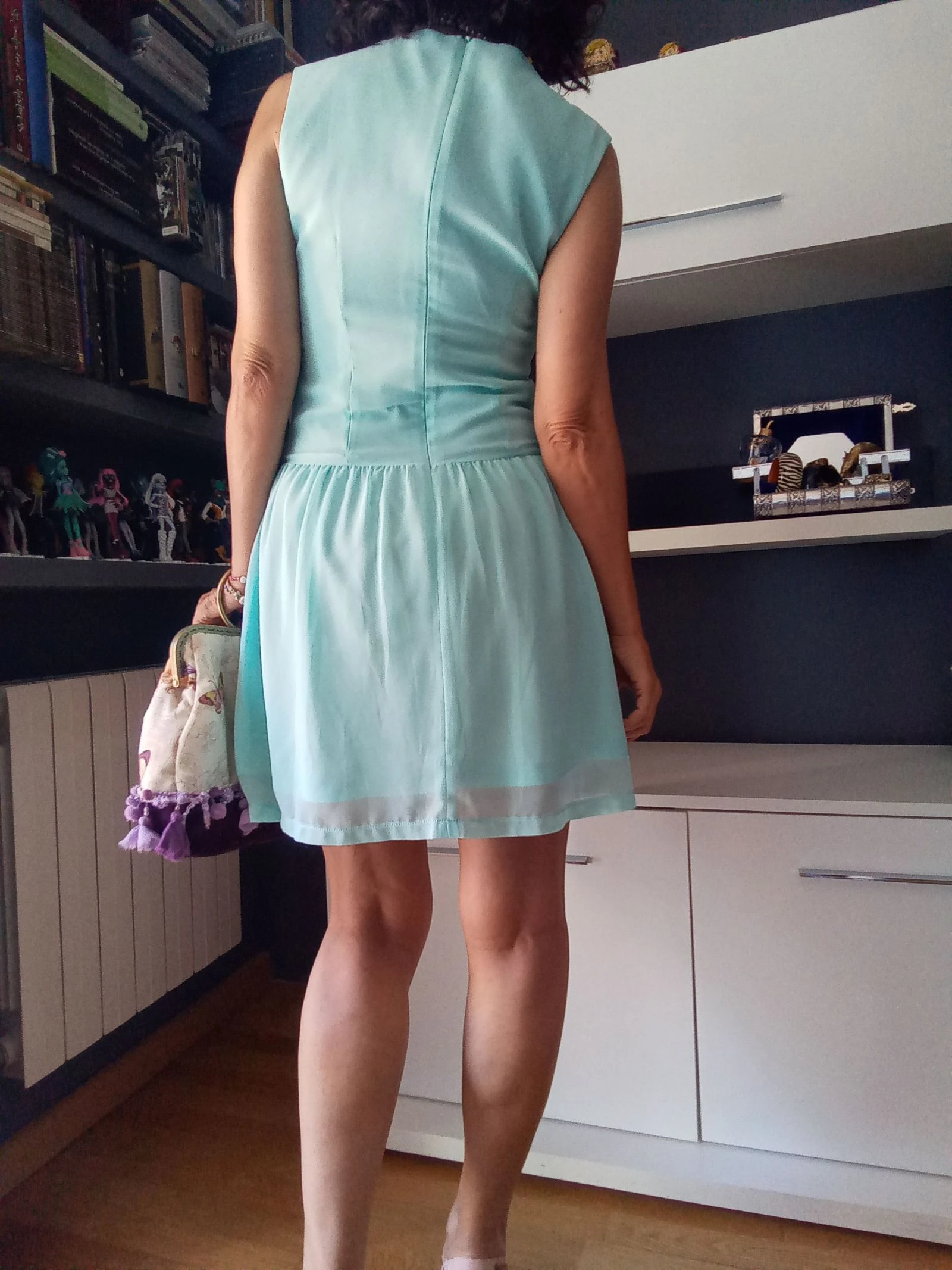 Vestido de verão verde água – photo 5